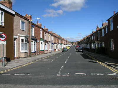 Vorderseite des back lane